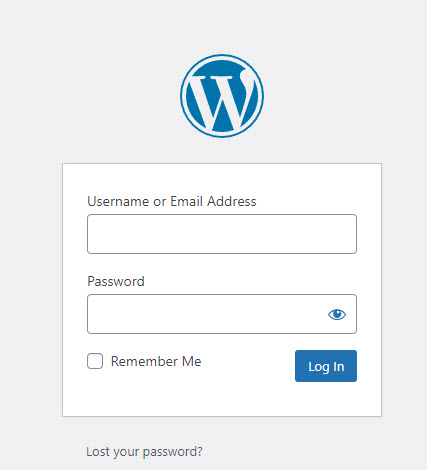 WordPress Login WordPress Login