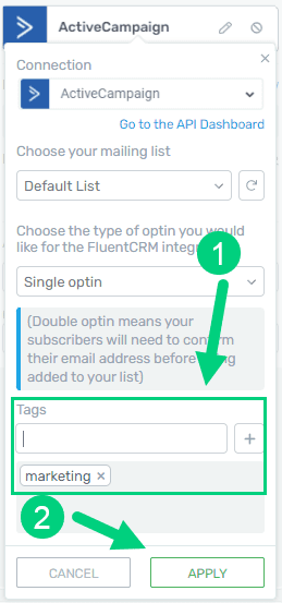 Activecampaign Tags In Thriveleads Activecampaign Tags In Thriveleads