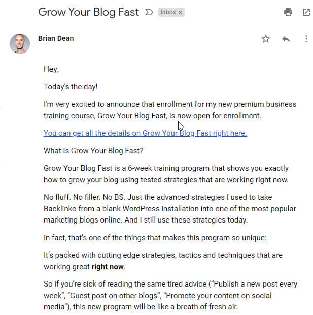 Brian Dean Product Launch Emails Brian Dean Product Launch Emails