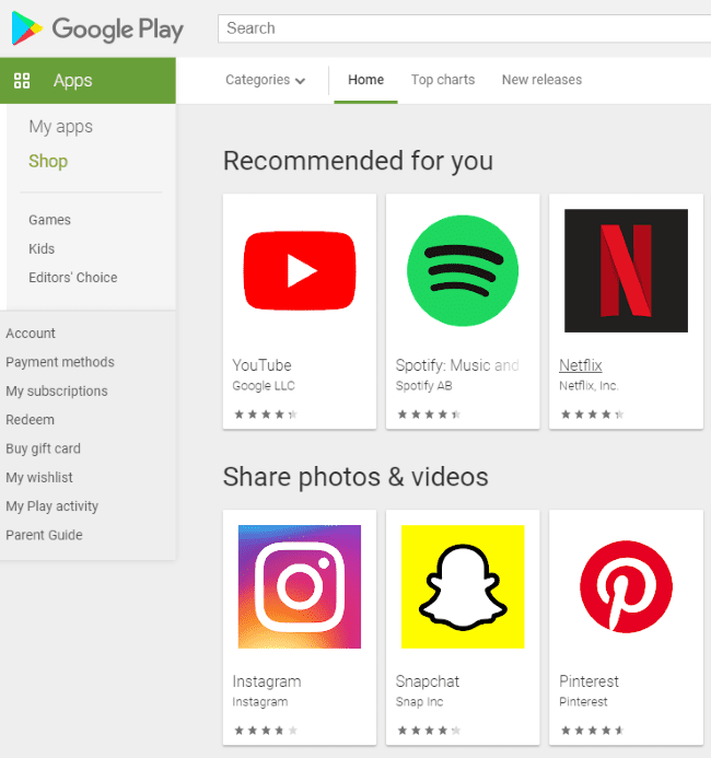Google Play Home Google Play Home Page