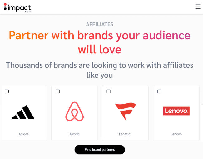 Impact Affiliate Marketing Network Affiliate Marketing Network Impact