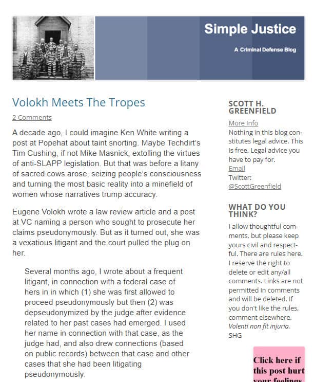 Simple Justice Blog Simple Justice
