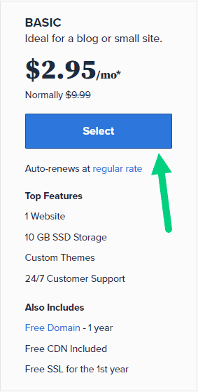 bluehost step 3 bluehost step 3