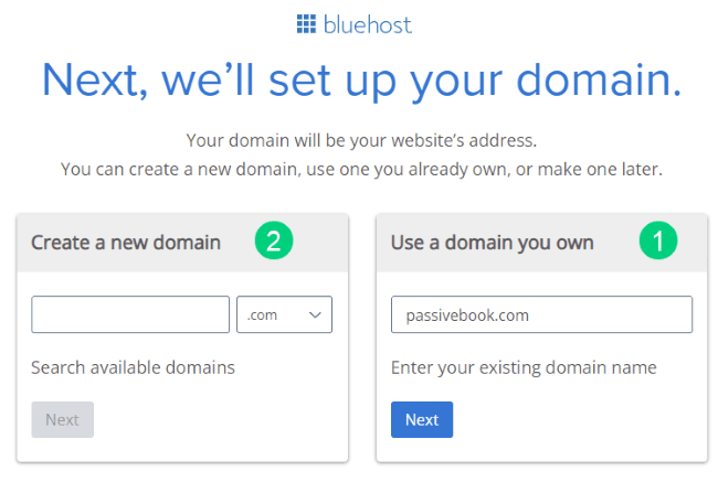 bluehost step 4 bluehost step 4