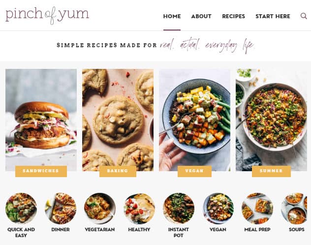 Pinch Of Yum Recipe Food Blog Website Pinch Of Yum Recipe Blog Website