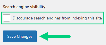 wordpress reading settings uncheck discourage search engines wordpress reading settings enable indexing