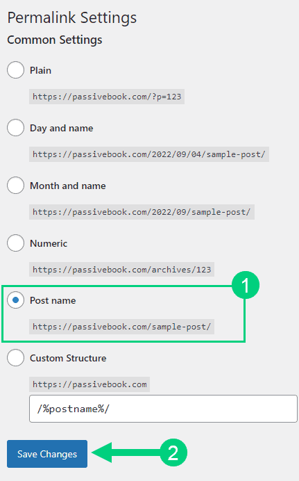 wp permalinks settings wp permalinks settings
