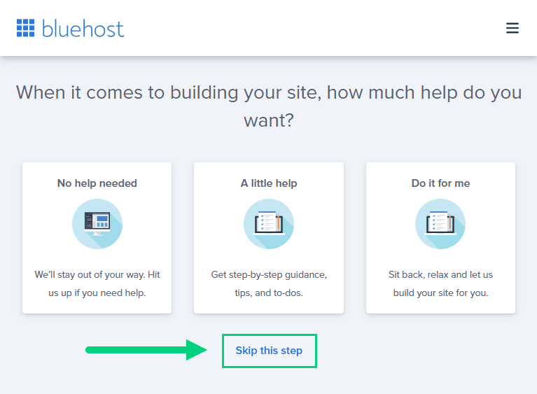 bluehost step 10 bluehost step 10