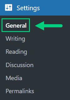 wordpress general settings navigation wordpress general settings navigation