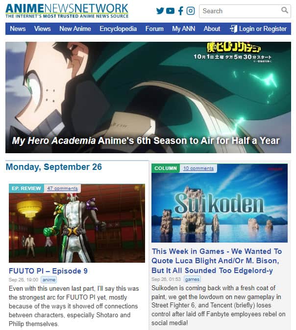 Anime News Network Anime News Network