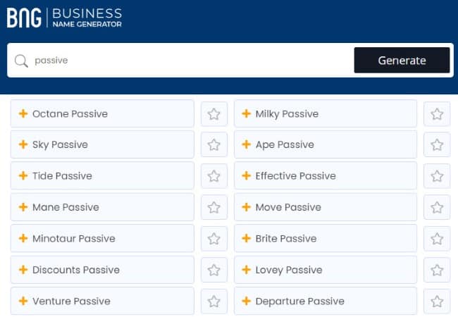 Business Name Generator Business Name Generator