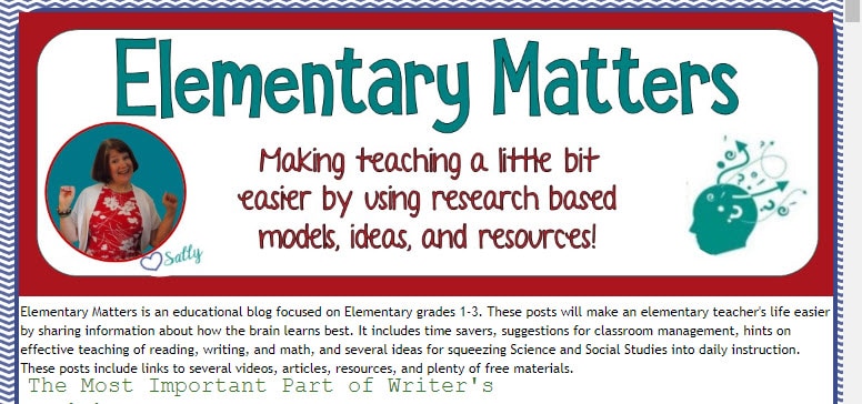 Elementary Matters Elementary Matters