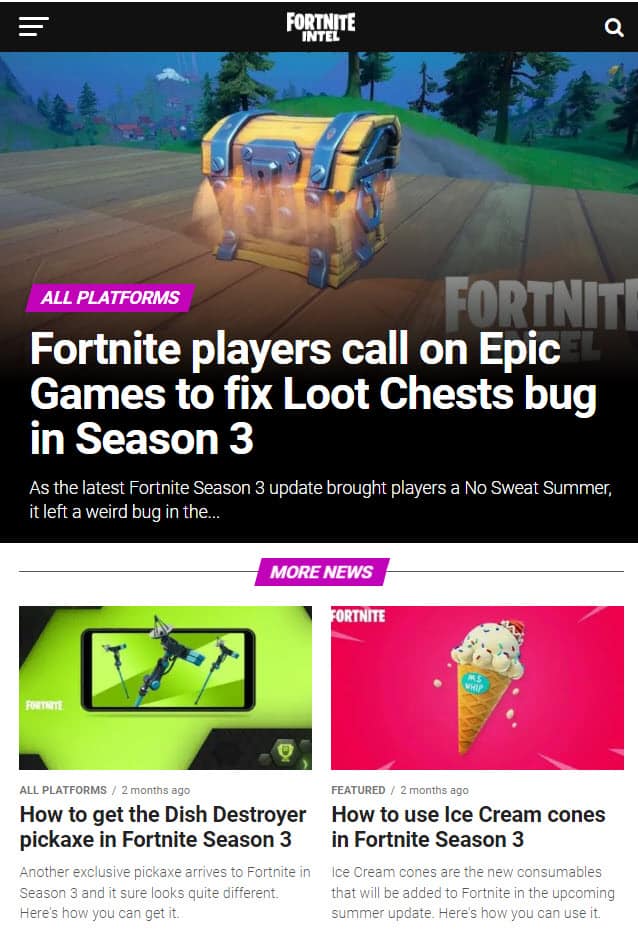 Fortnite Intel Fortnite Intel