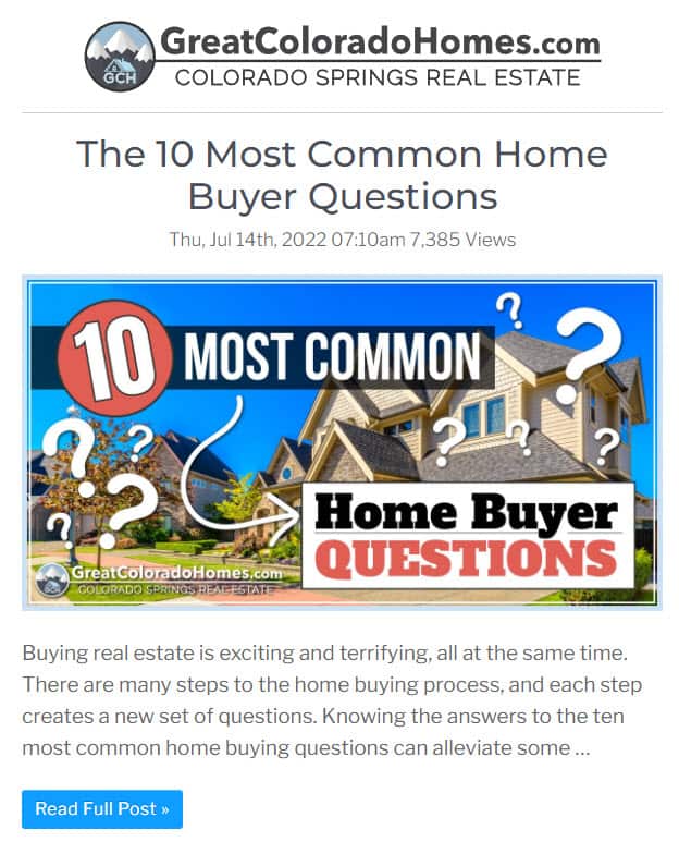 Great Colorado Homes Great Colorado Homes
