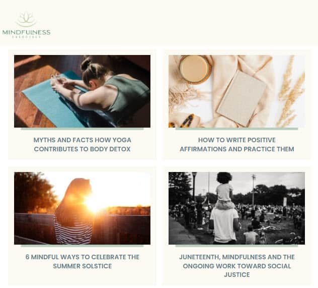 Mindfulness Mindfulness Exercises