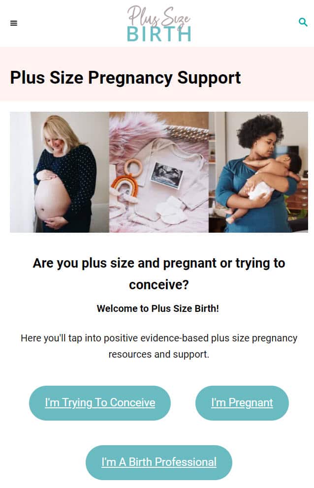 Plus Size Birth Plus Size Birth