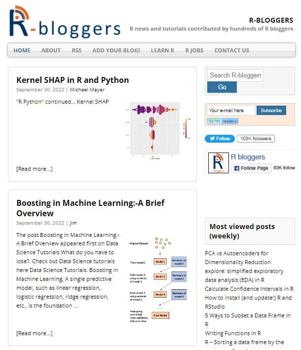R Bloggers R Bloggers