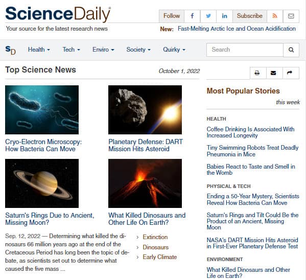 Science Daily Science Daily