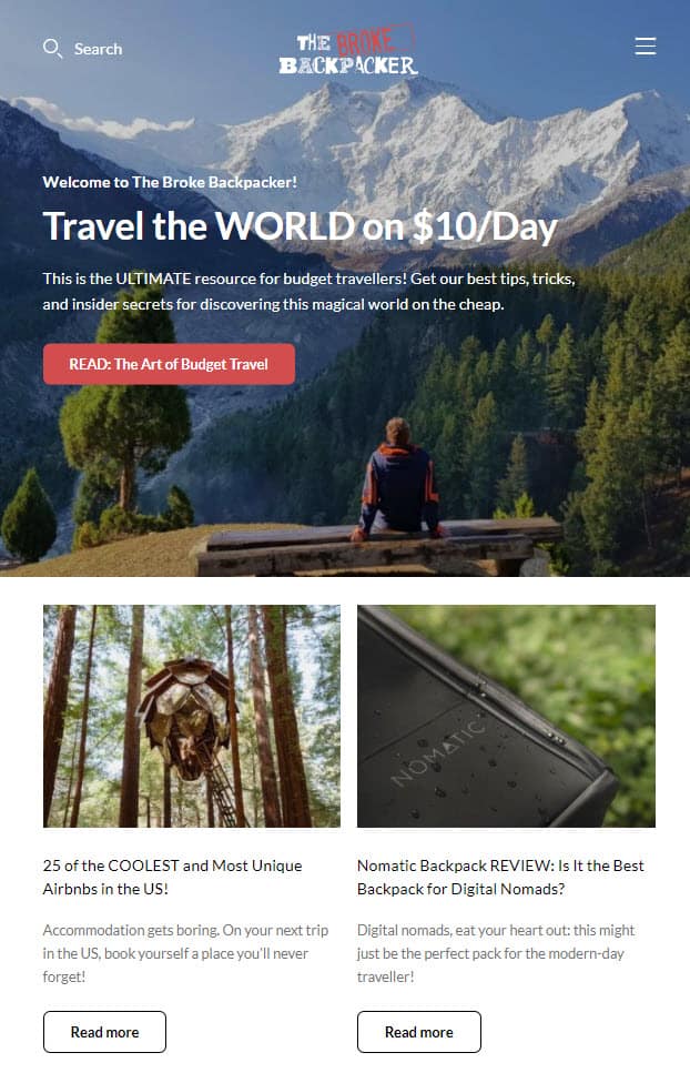 The Broke Backpacker The Broke Backpacker