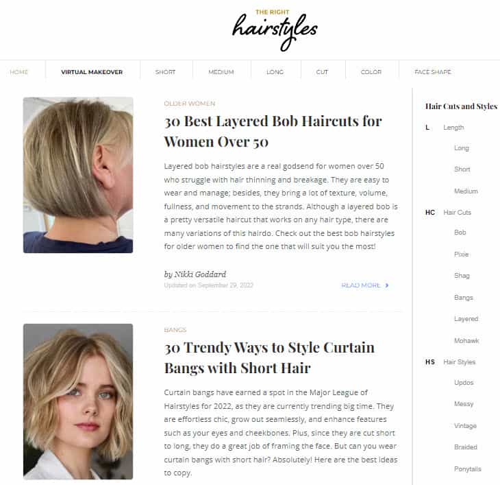The Right Hairstyles The Right Hairstyles