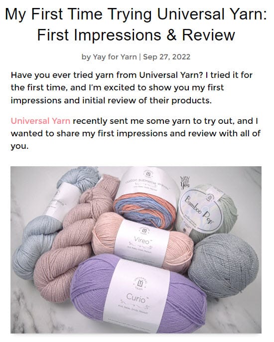 Crochet Blog Product Review Post Crochet Blog Product Review Post Example