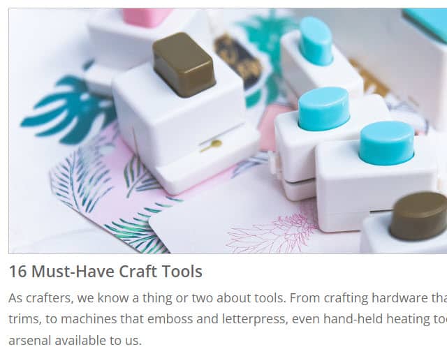 Craft Blog Product Review Post Craft Blog Product Review Post Example