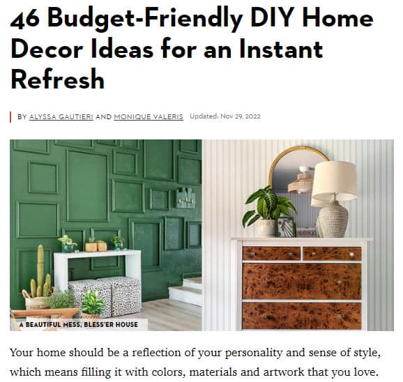 Diy Blog Project Round Up Post Diy Blog Project Round Up Post Example