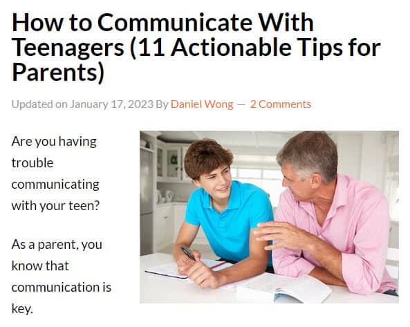 Family Blog Parenting Tips Post Family Blog Parenting Tips Post Example