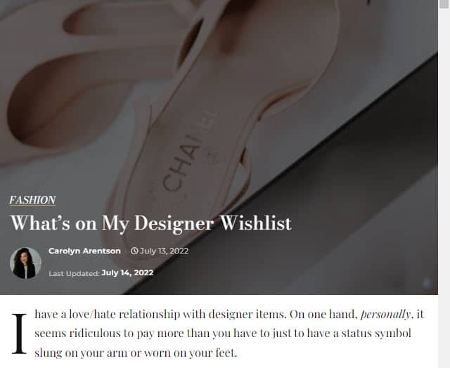 Fashion Blog Wishlist Post Fashion Blog Wishlist Post Example