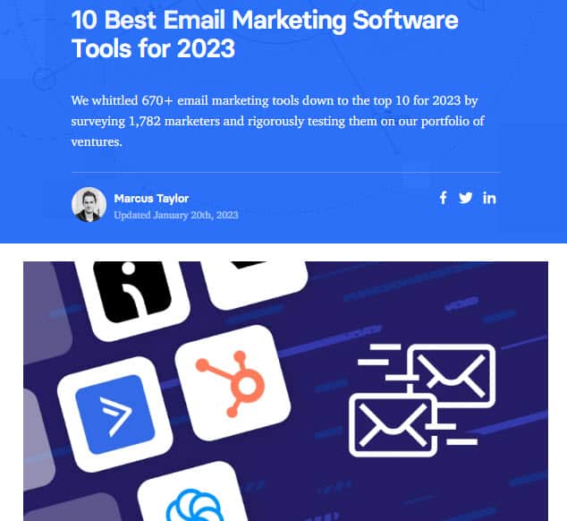 Marketing Blog List Post Marketing Blog List Post Example