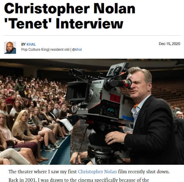 Movie Blog Interview Post Movie Blog Interview Post Example