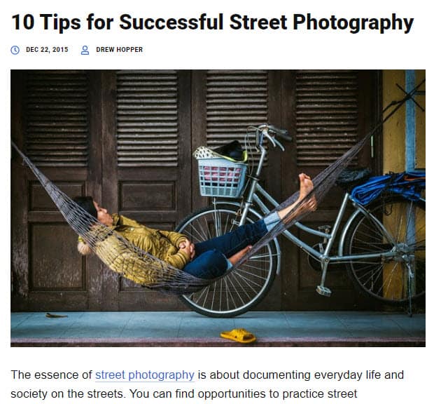 Photography Blog Inspiration Post Photography Blog Inspiration Post Example