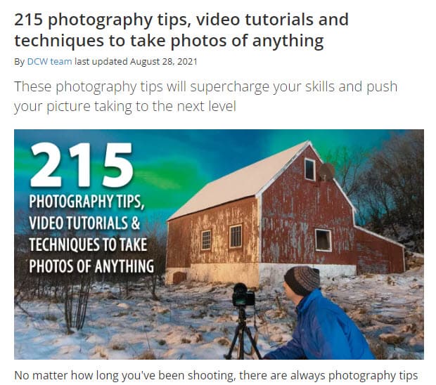 Photography Blog Tips Post Photography Blog Tips Post Example