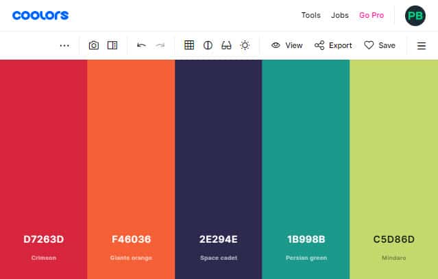 Coolers Color Pallete Coolers Color Pallete