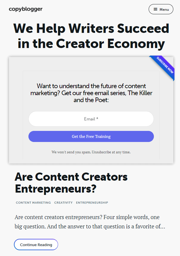 Copyblogger Color Scheme Copyblogger Color Scheme