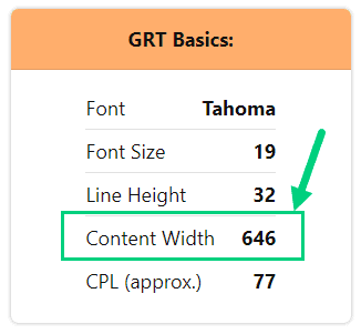 Golden Ratio Content Width Golden Ratio Content Width