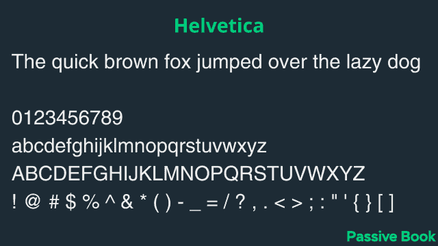 Helvetica Font Helvetica Font