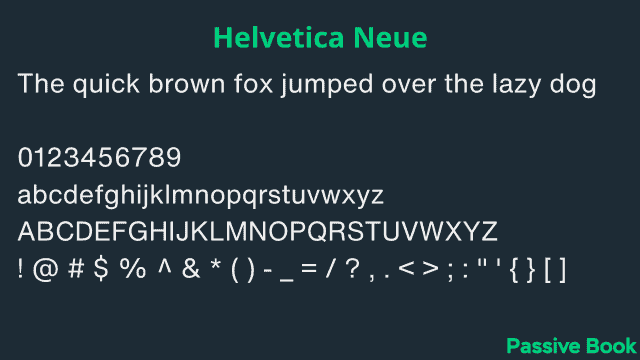 Helvetica Neue Font Helvetica Neue Font