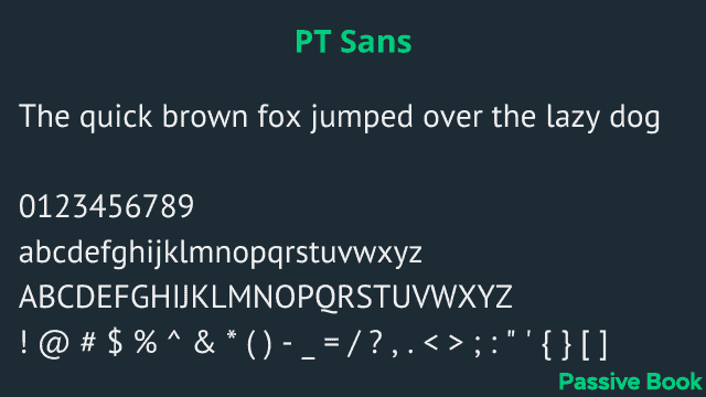 Pt Sans Font Pt Sans Font
