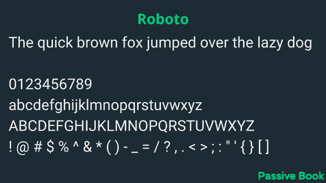 Roboto Font Roboto Font