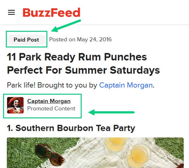Advertorial Advertorial Example