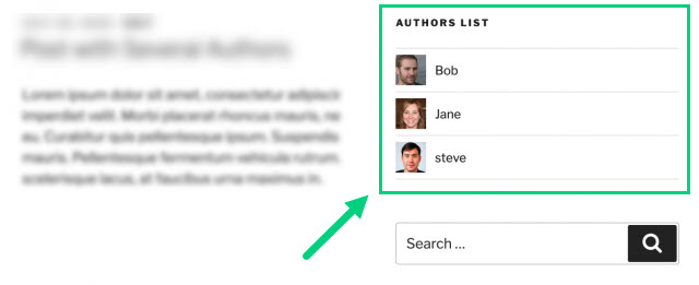 Authors List Widget Authors List Widget