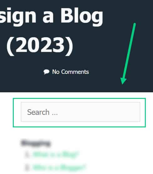 Blog Search Widget Blog Search Widget