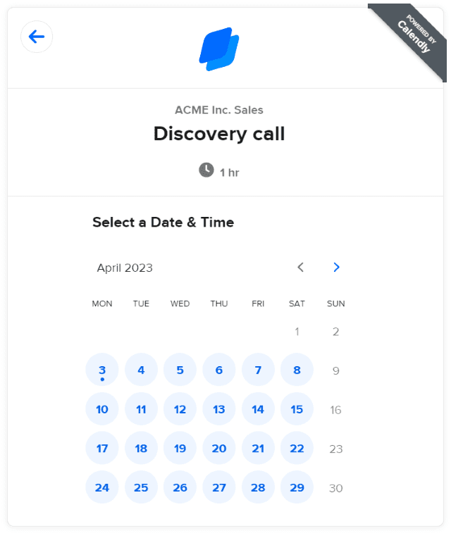 Booking Widget Booking Widget