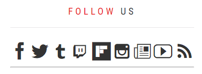 Follow Widget Follow Widget