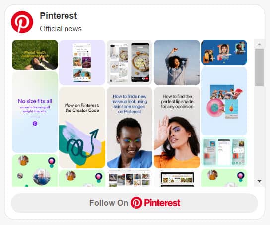 Pinterest Board Widget Pinterest Board Widget