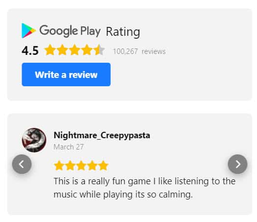 Playstore Review Widget Playstore Review Widget