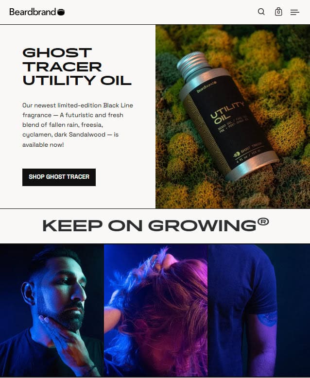 Beard Brand Website Beard Brand Website