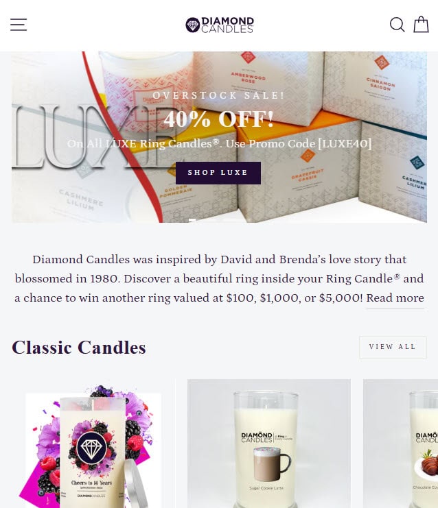 Diamond Candles Website Diamond Candles Website