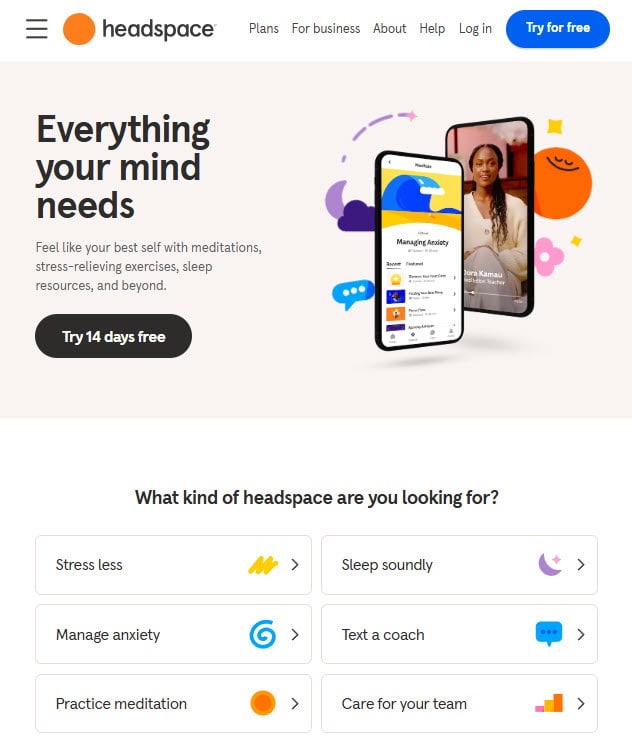 Headspace Website Headspace Website